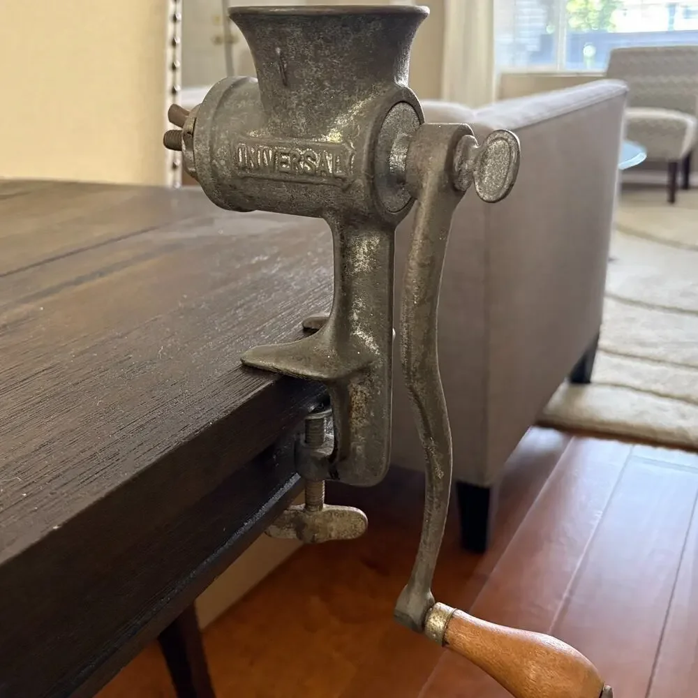 Vtg Universal Food Chopper No. 1 L.F. & C New Britain Conn. USA Meat Grinder
